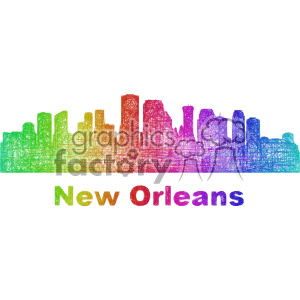 300x300 City Skyline Vector Clipart Usa New Orleans Royalty Free Gif