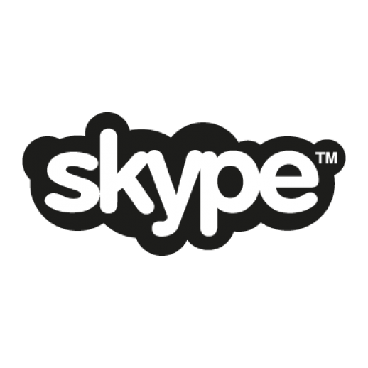 518x518 Skype Black Logo Vector