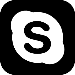 256x256 Skype Logo In A Rounded Square