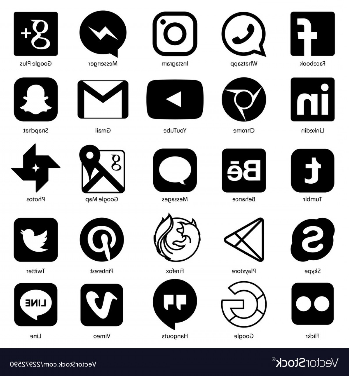 1200x1294 Social Media Icon For Facebook Whatsapp Skype Vector Studiogrfx
