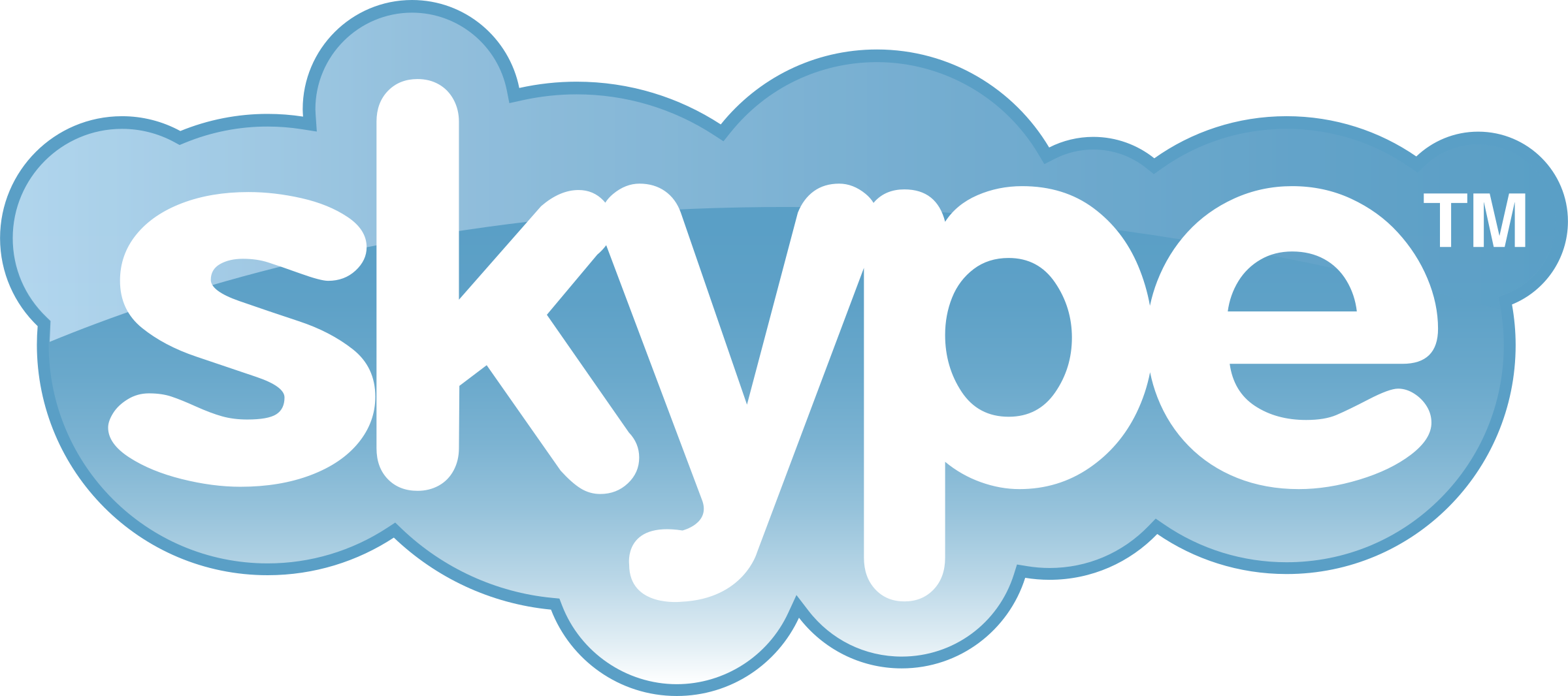 2400x1066 Skype Logo Png Transparent Vector