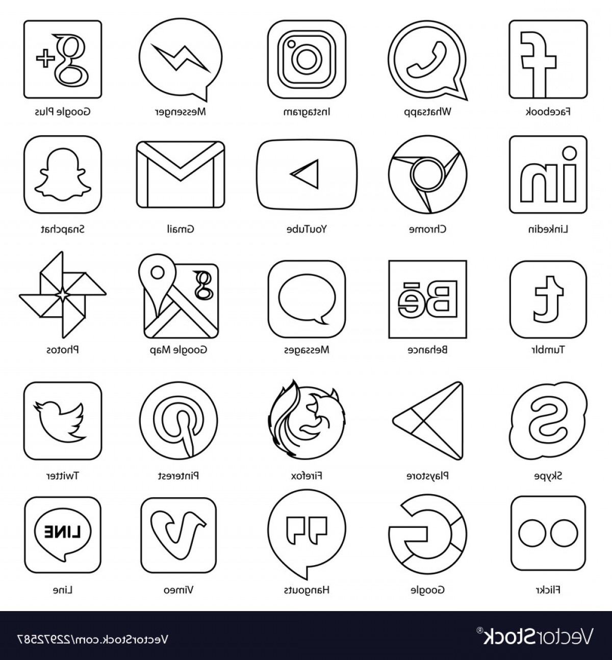 1200x1294 Social Media Icon For Facebook Whatsapp Skype Vector Geekchicpro