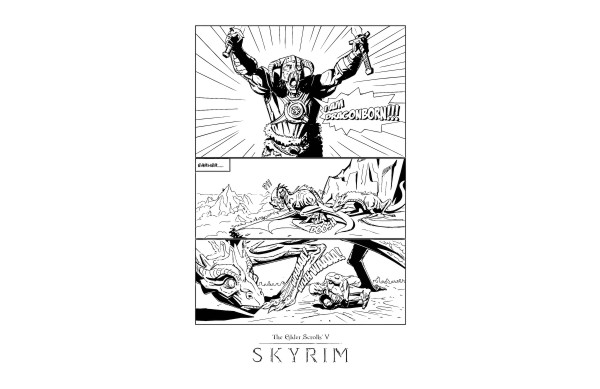 600x389 Skyrim Dragonborn Vector Game