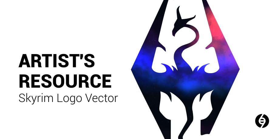 916x458 Skyrim Logo Vector