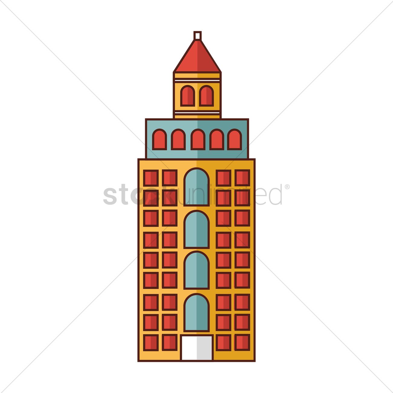 1300x1300 Skyscraper Vector Image