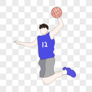 300x300 Cartoon Vector Athletes Slam Dunk Png Image Picture Free Download