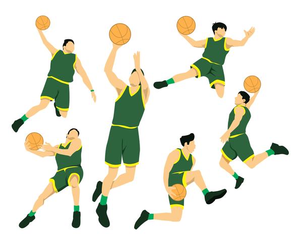 595x490 Slam Dunk Actions Vector