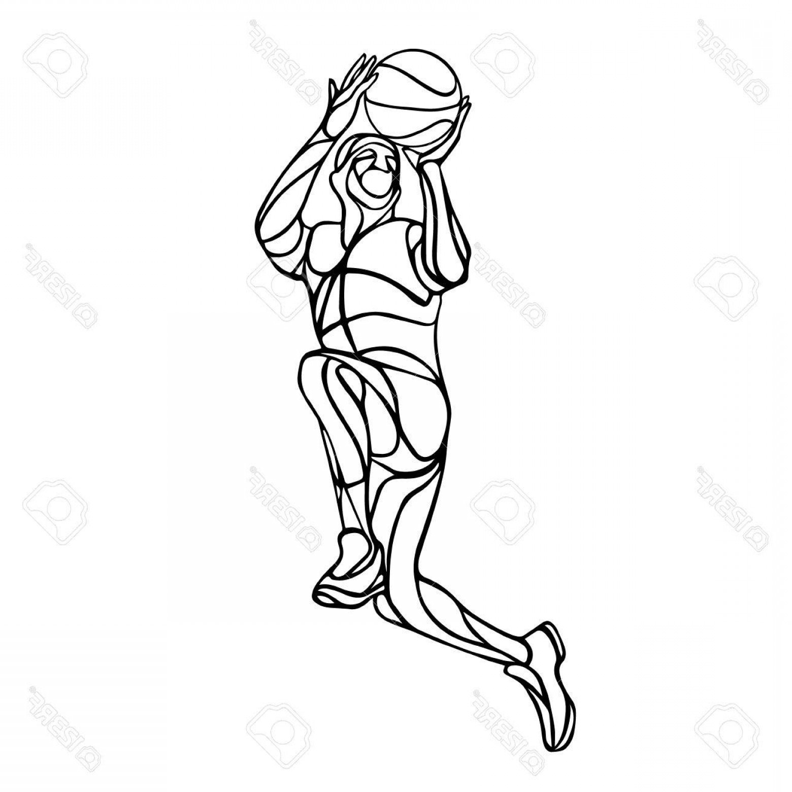 1560x1560 Basketball Outline Vector Silhouette Cultracing