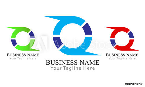 500x300 Letter O Slash Icon Logo Vector