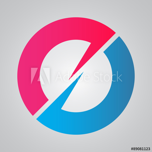 500x500 O Slash Icon Element Logo Vector