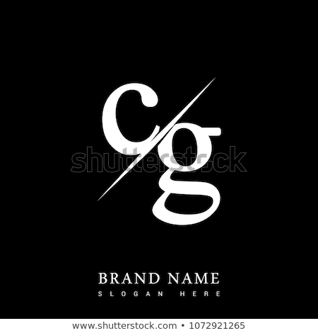 450x470 Initial Logo Letter Cg For Company Name Black And White Color