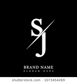 260x280 Initial Logo Letter Sj For Company Name Black And White Color