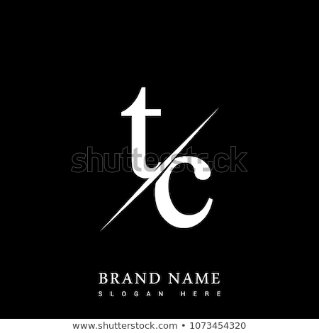 450x470 Initial Logo Letter Tc For Company Name Black And White Color