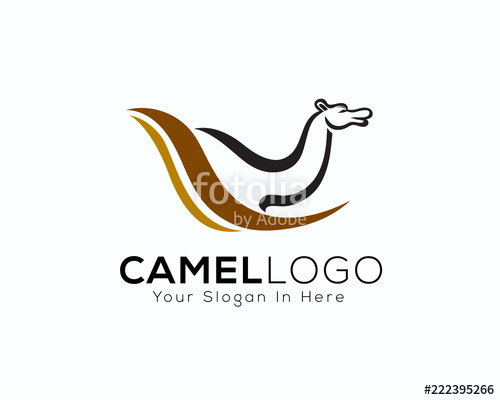 500x400 Camel Art Logo With Slash Stock Image And Royalty Free Vector