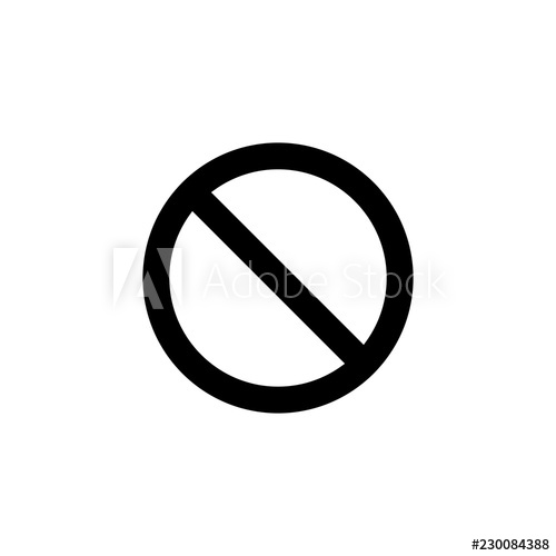 500x500 Slash Vector Icon Isolated On Background Trendy Sweet Symbol