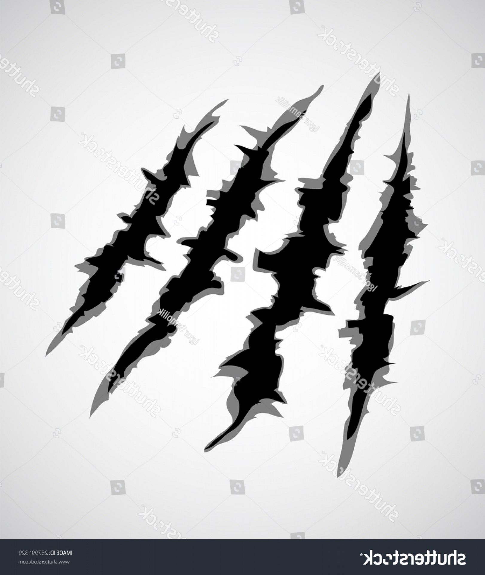 1622x1920 Illustration Monster Claw Hand Scratch Rip Savoyuptown