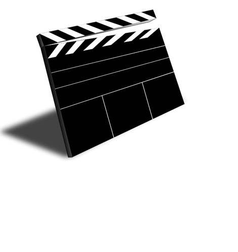 471x500 Movie Scene Slate Vector Image