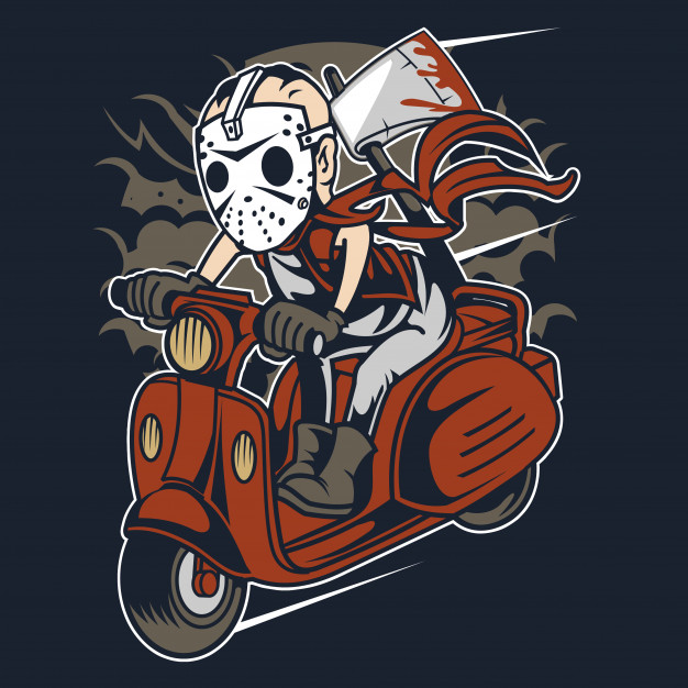 626x626 Slayer Scooter Vector Premium Download