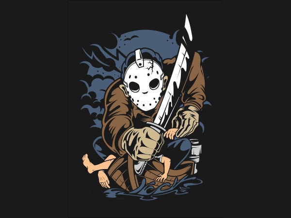 600x450 Masked Slayer Vector T Shirt Design