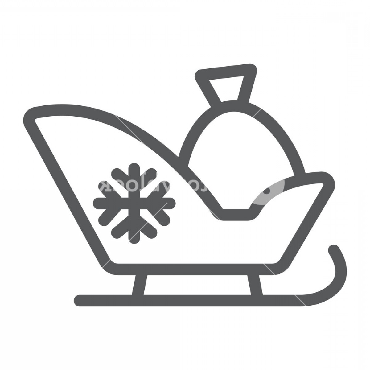 1200x1200 Santa Sleigh Vector Catchsplace