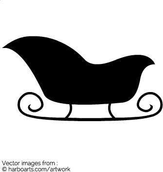 335x355 Download Silhouette Of A Sleigh