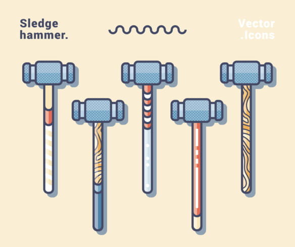 584x490 Sledgehammer Vector Icons Free Graphics Uihere
