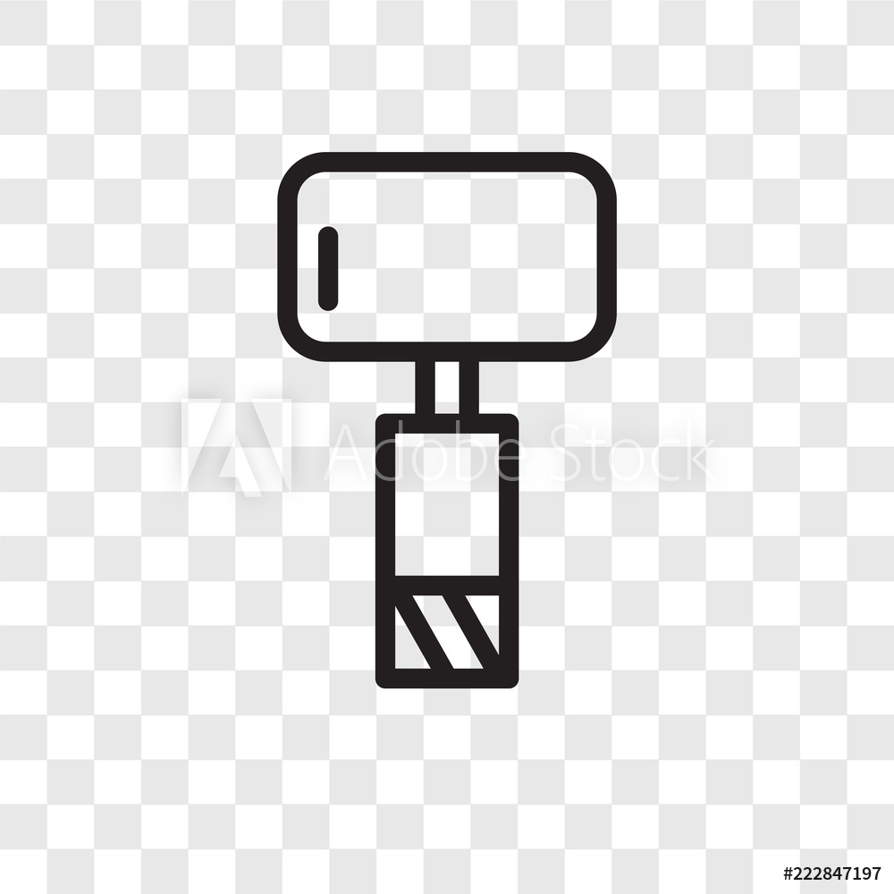 1000x1000 Photo Art Print Sledgehammer Vector Icon Isolated On Transparent