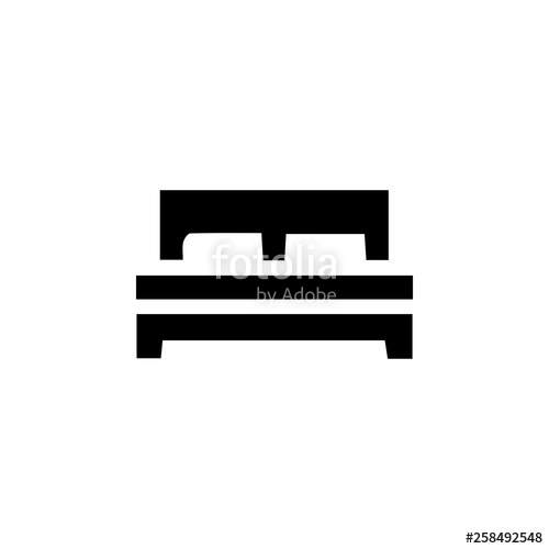 500x500 Bed Sleep Icon Stock Image And Royalty Free Vector