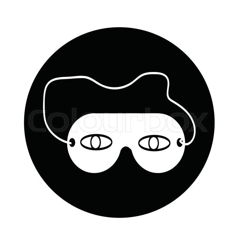 800x800 Sleep Eye Mask Icon Stock Vector Colourbox
