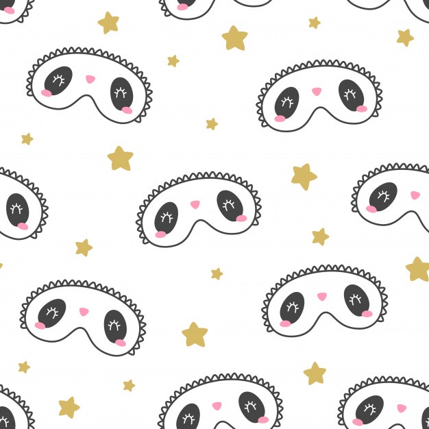 626x626 Sleep Mask Pattern Vector Premium Download