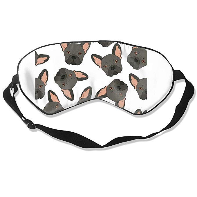 679x679 Unisex Eye Mask,best Cute Black Bulldog Vector