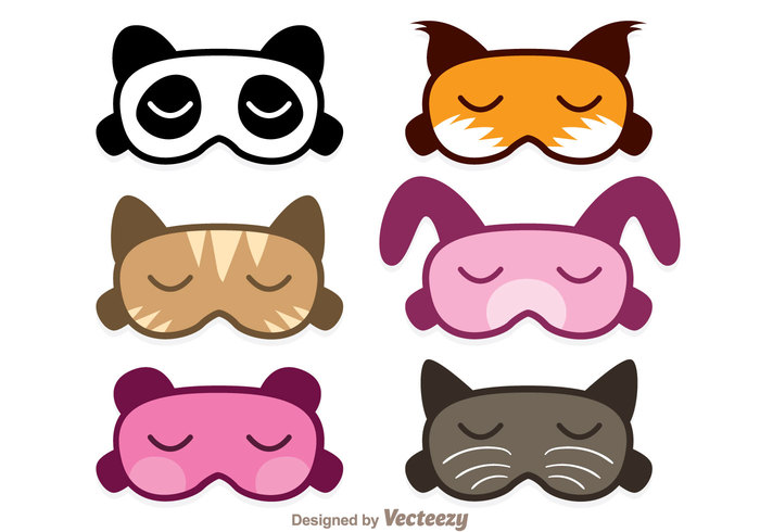 700x490 Animal Sleep Mask Vectors Free Vectors Ui Download