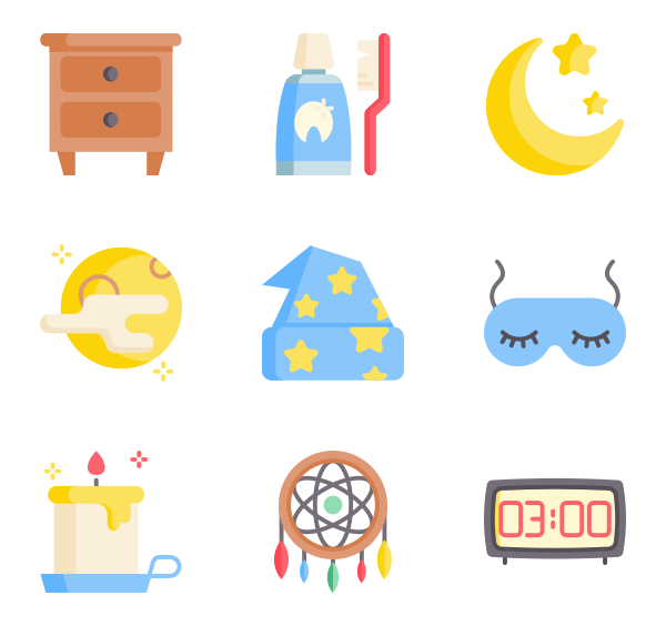 600x564 Sleep Icons