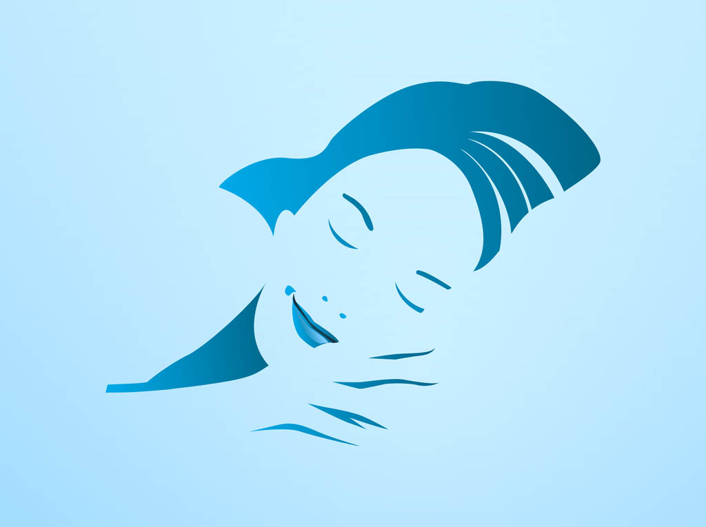 1024x765 Sleeping Woman Vector Vector Art Graphics