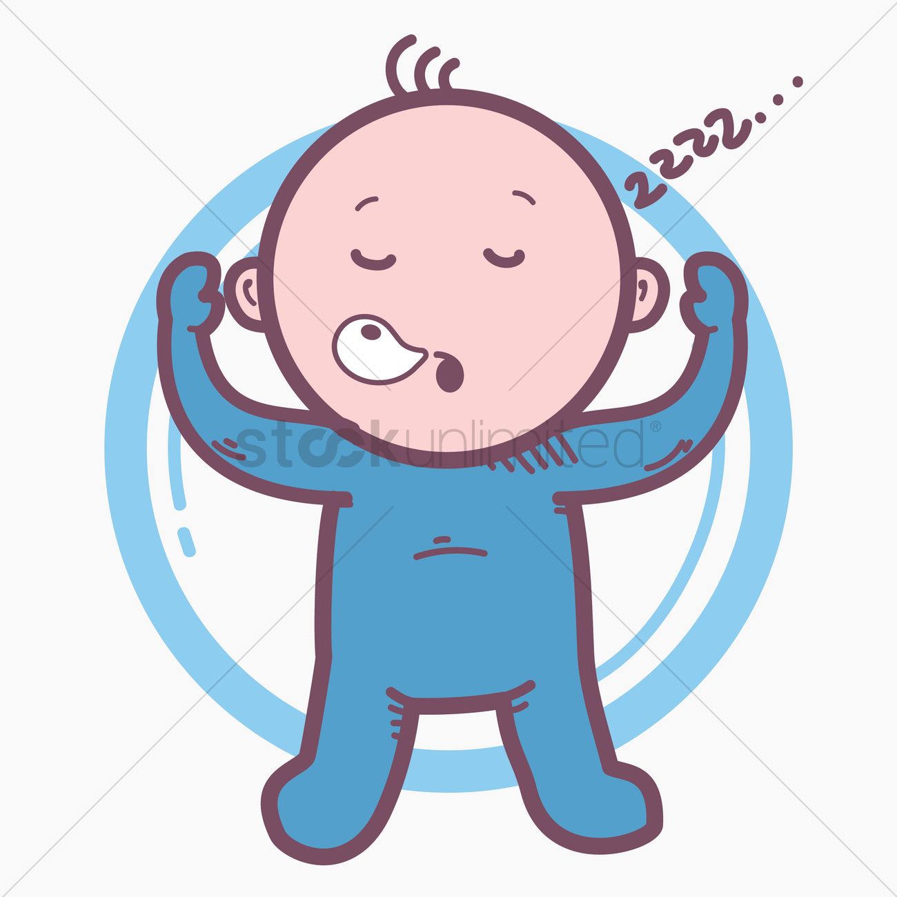 1300x1300 Free Sleeping Baby Vector Image