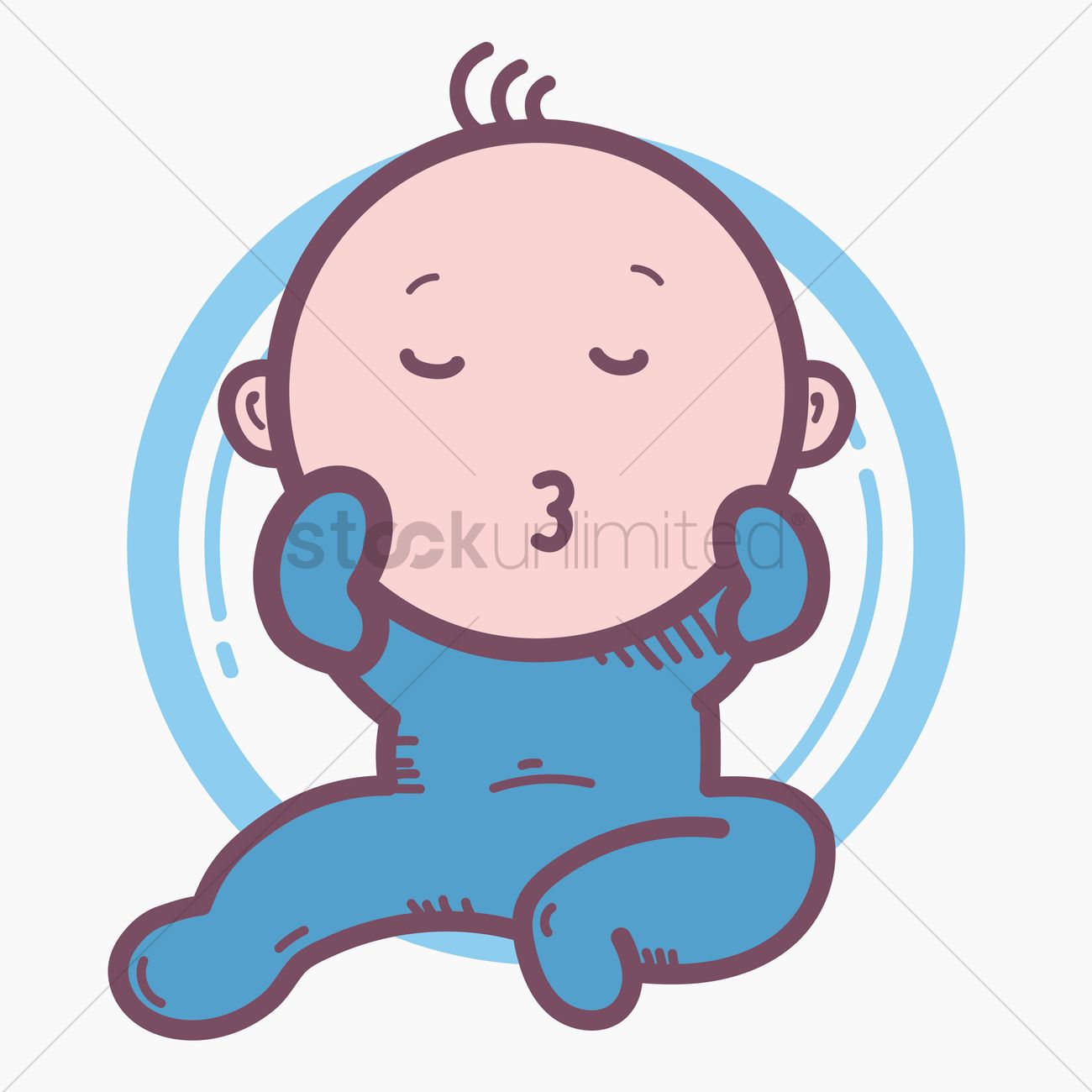 1300x1300 Free Sleeping Baby Vector Image