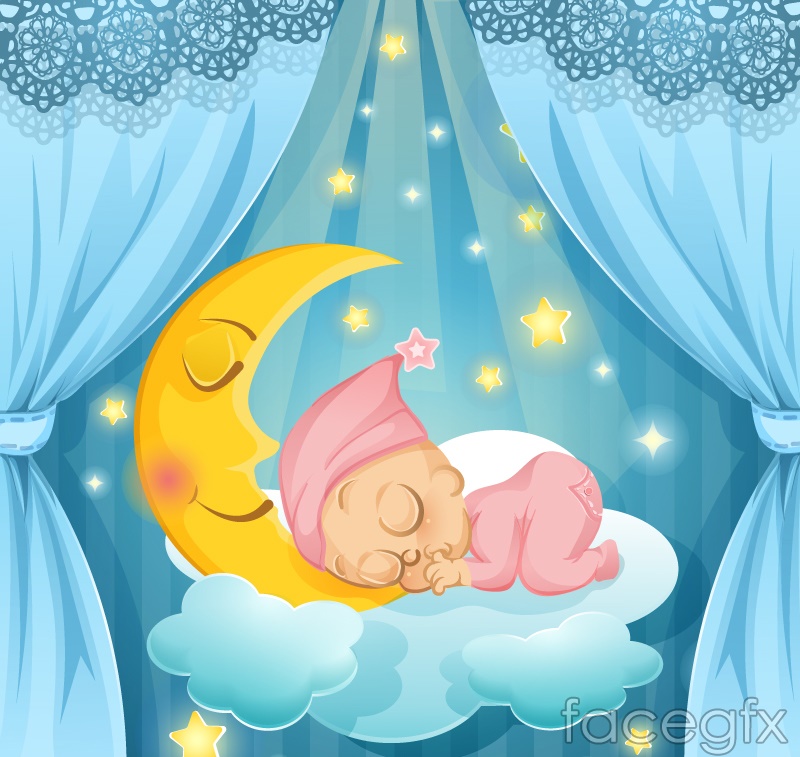 800x757 Sleeping Baby Vector Illustration Over Millions Vectors, Stock