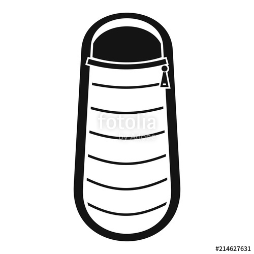 500x500 Sleep Bag Icon Simple Illustration Of Sleep Bag Vector Icon