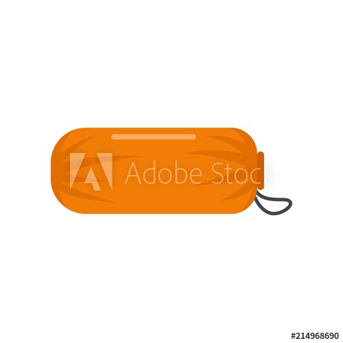 500x500 Sleeping Bag Icon Flat Illustration Of Sleeping Bag Vector Icon