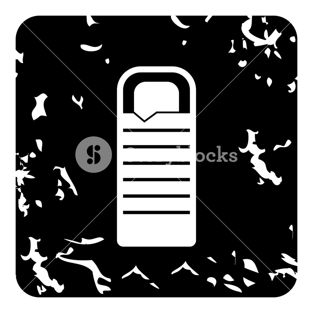 1000x1000 Sleeping Bag Icon Grunge Illustration Of Sleeping Bag Vector Icon