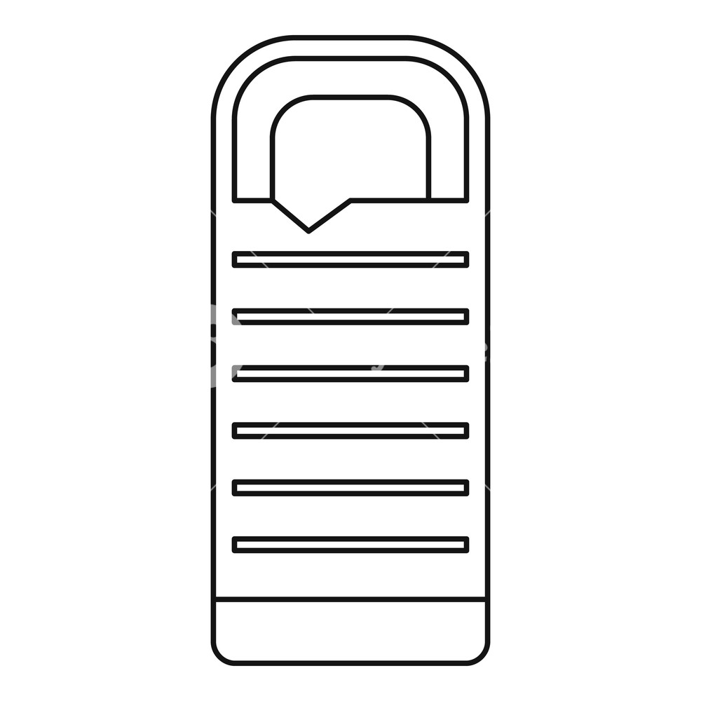 1000x1000 Tourist Sleeping Bag Icon Outline Illustration Of Sleeping Bag