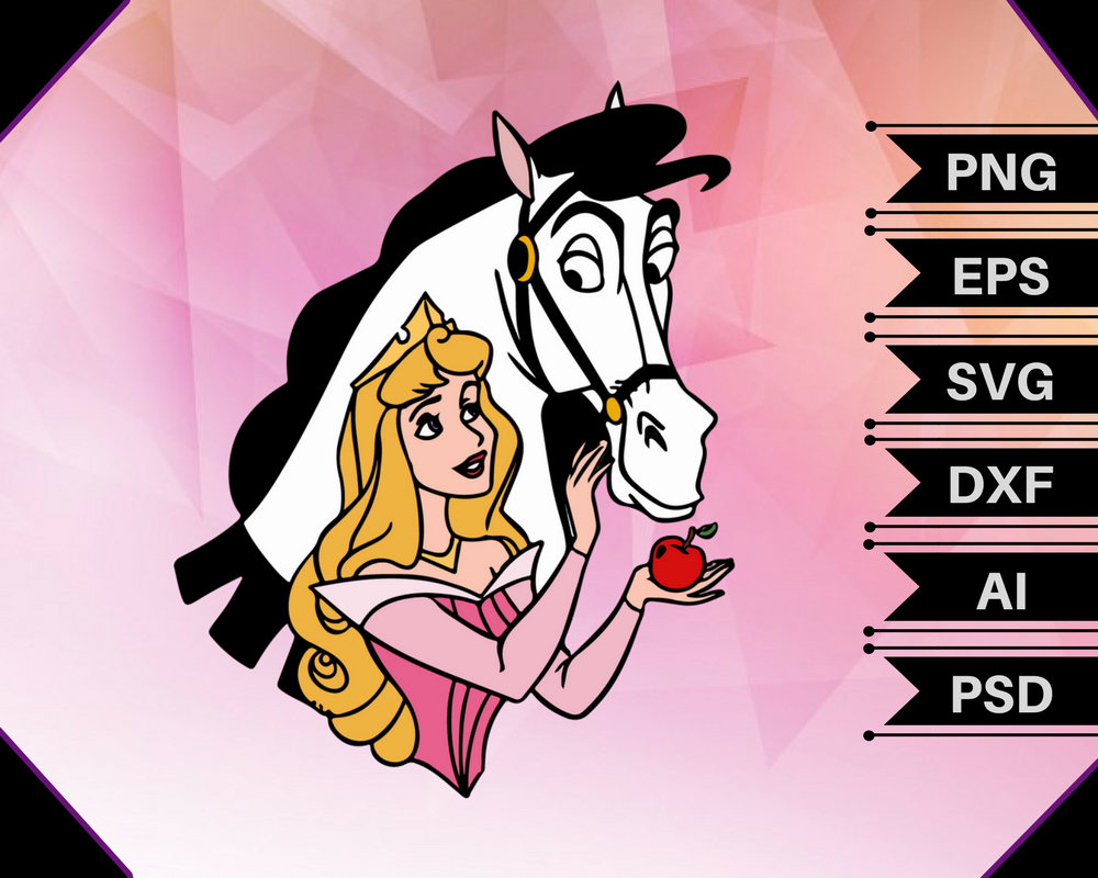 1000x800 Sleeping Beauty Horsesleeping Beauty Svgbeauty Etsy