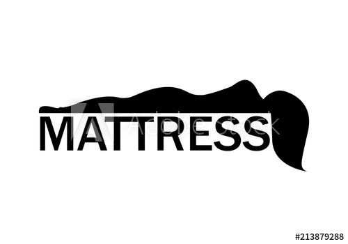 500x350 Orthopedic Mattress Logo, Silhouette Of The Sleeping Woman