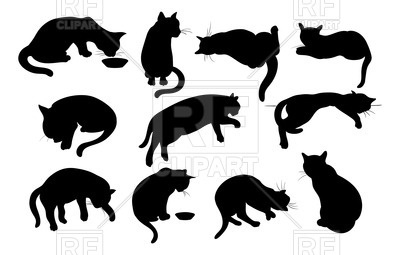 400x255 Silhouettes Of Cats