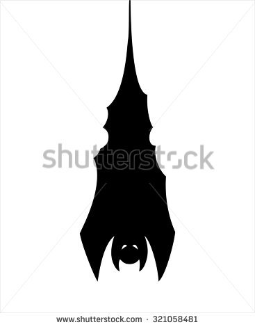 367x470 Sleeping Bat Silhouette