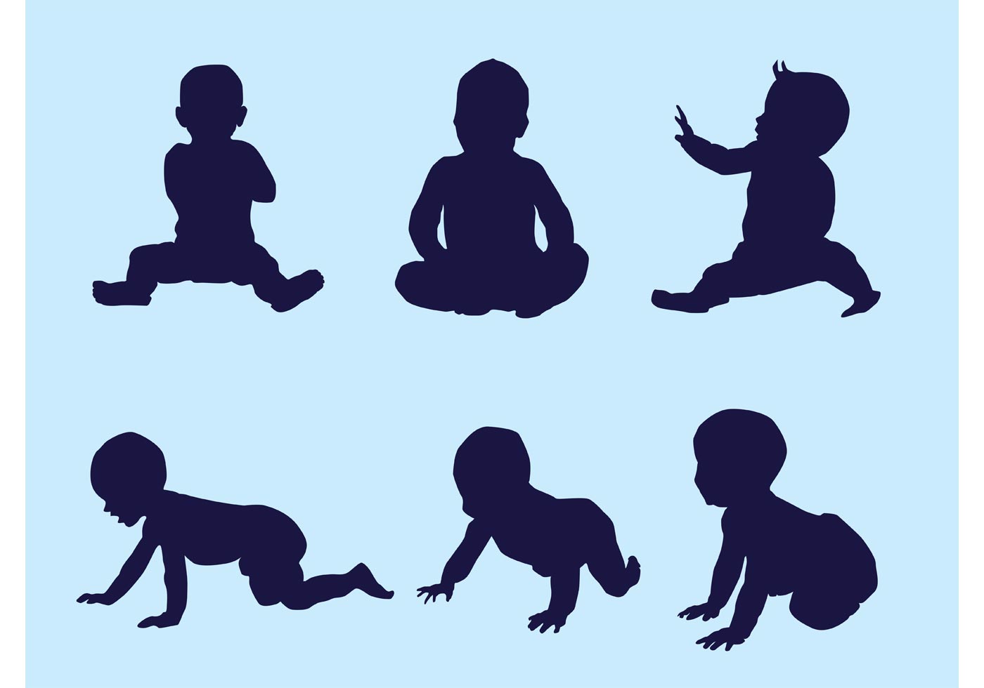 1400x980 Collection Of 'baby Vector Silhouette' Download More Than