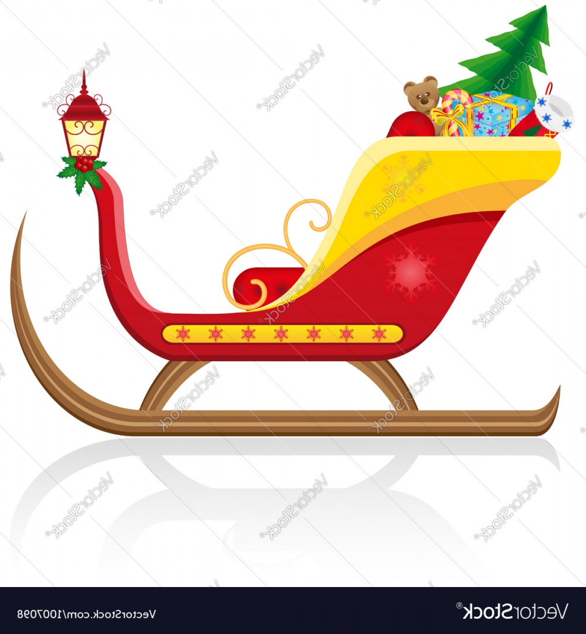 Santa And Sleigh Drawing at PaintingValley.com | Explore collection of ...