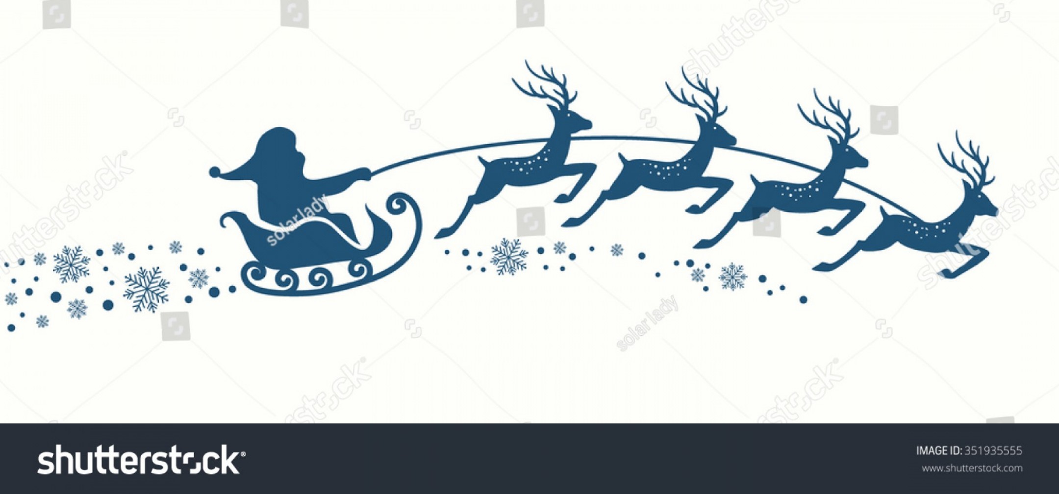 2160x1008 Reindeer Sleigh Vector Catchsplace