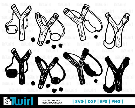 570x454 Catapult Slingshot Catapult Slingshot Silhouette Etsy