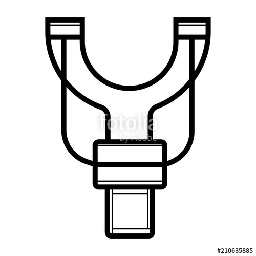 500x500 Slingshot Vector Icon Stock Image And Royalty Free Vector